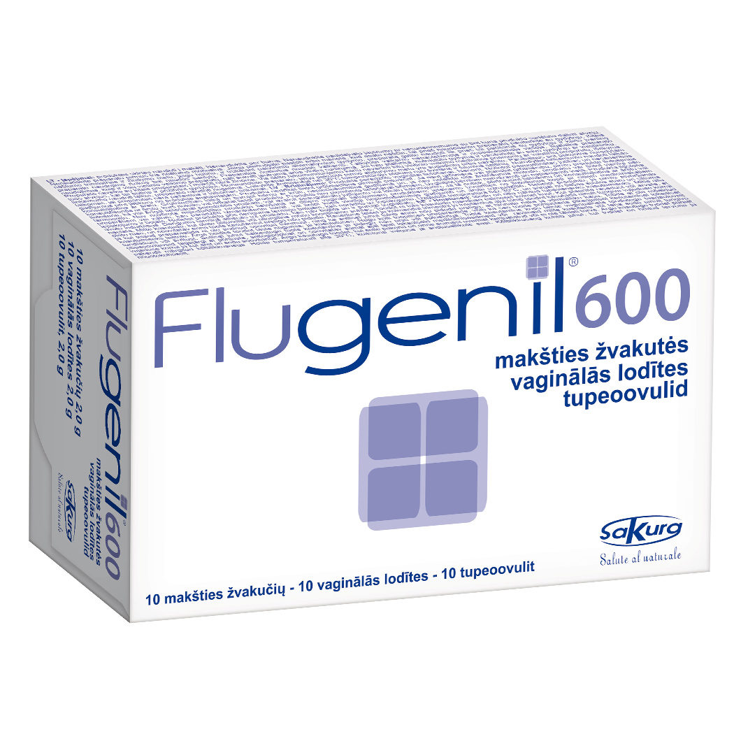 Flugenil 600, makšties ovulės, 10vnt.
