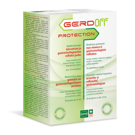 GERDOFF nuo rėmens, 20 tab.
