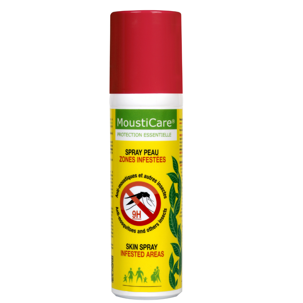 Skin spray against mosquitoes, ticks and other stinging insect MOUSTICARE INFESTED AREAS, 75 ml