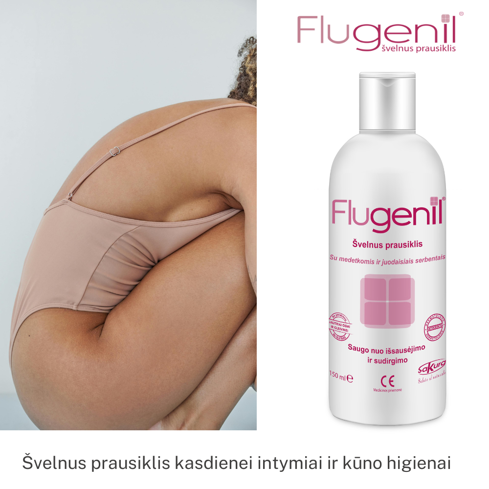 Švelnus prausiklis, FLUGENIL, 150 ml